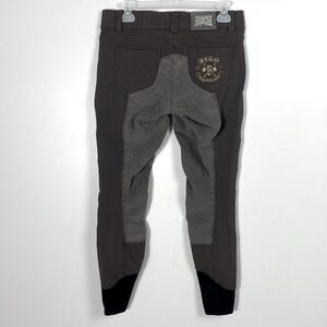 B Vertigo Full Seat Breeches Dark Brown Equestrian Riding Pants size medium